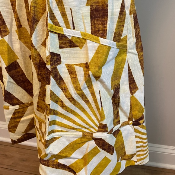 Gold Sunburst Natural Woven Halter Dress - Picture 5 of 9